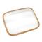 Hello Honey® 16" White Enameled Mango Wood Tray